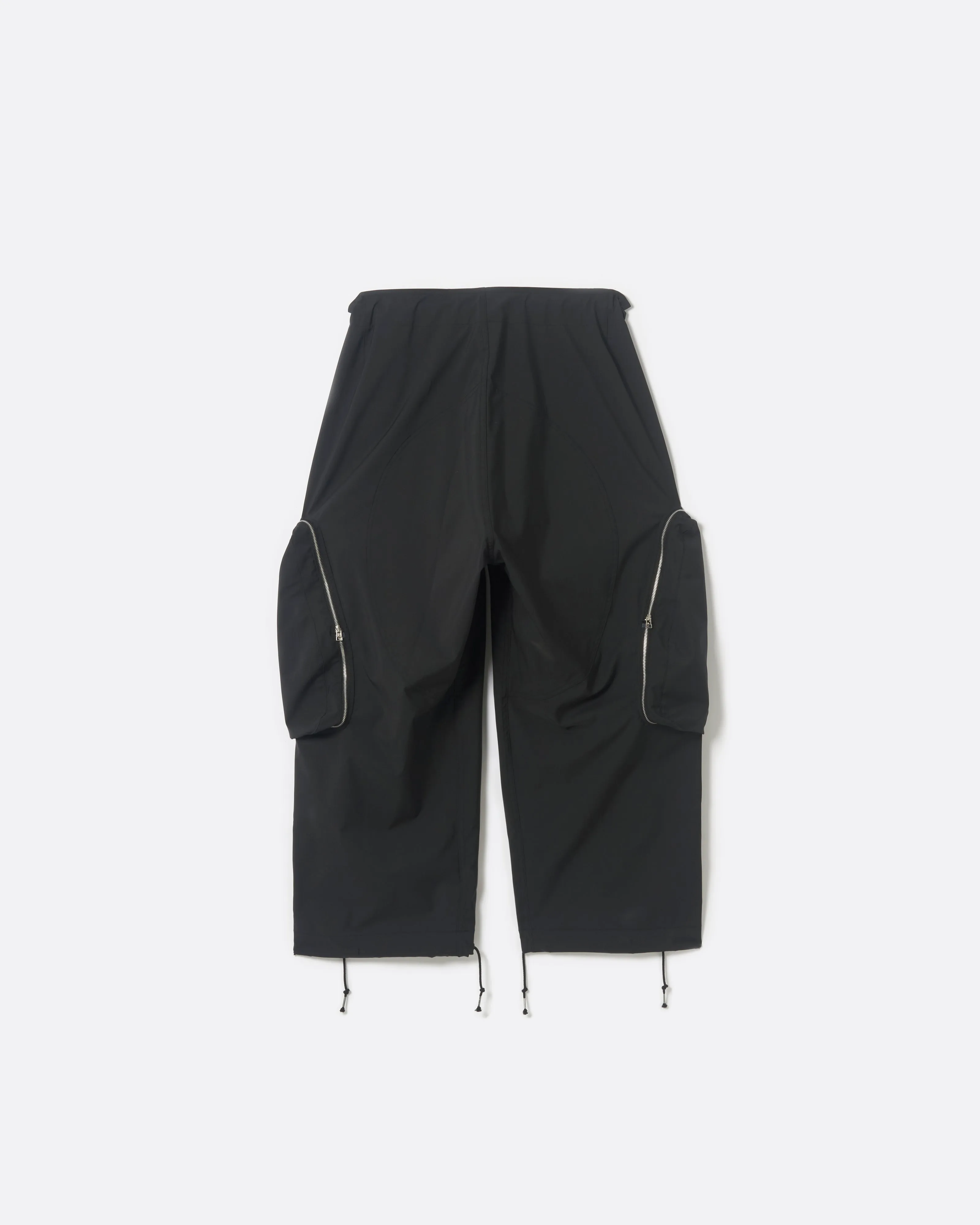 COVERED POCKET CROPPED CARGO PANTS .11【BLACK】