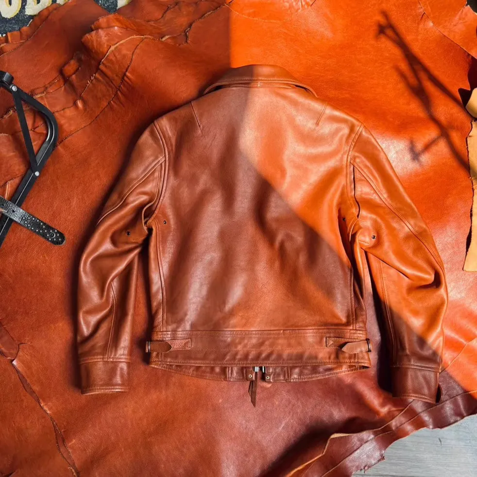 COWHIDE LEATHER JACKET KURKUM