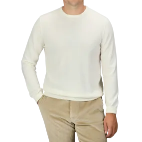 Cream Extra Fine Merino Crew Neck