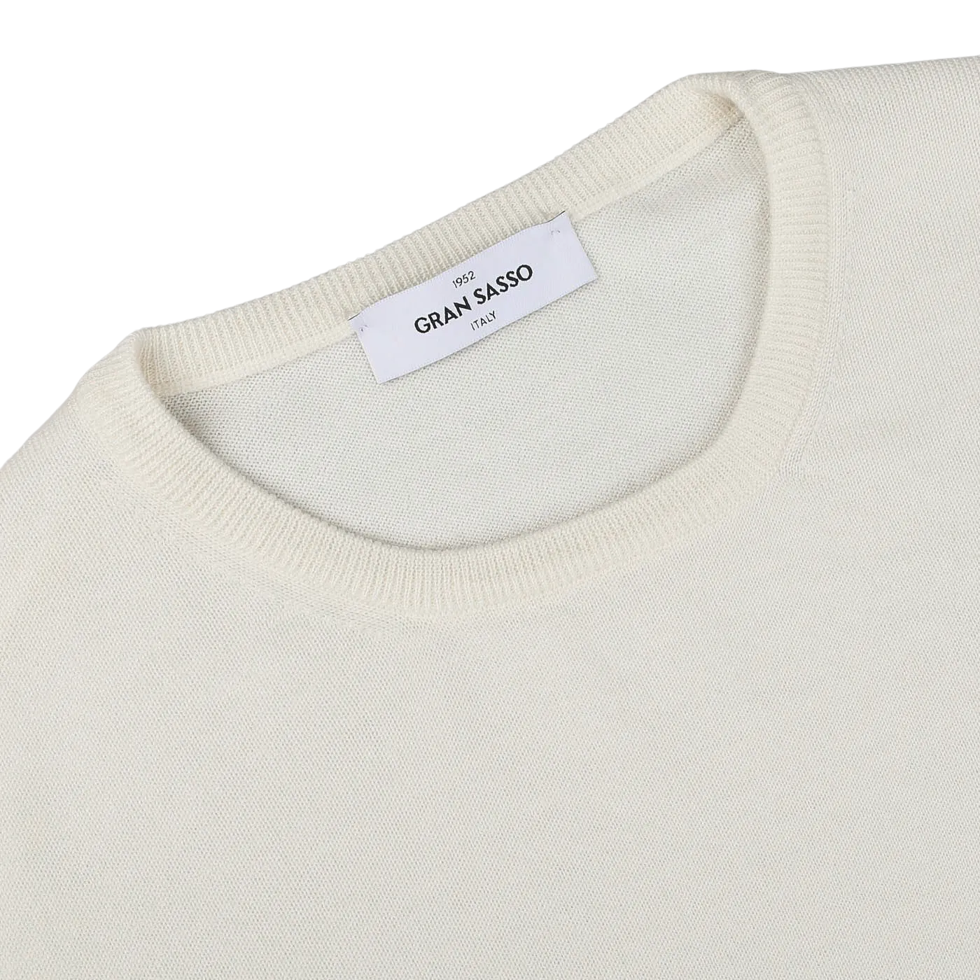 Cream Extra Fine Merino Crew Neck