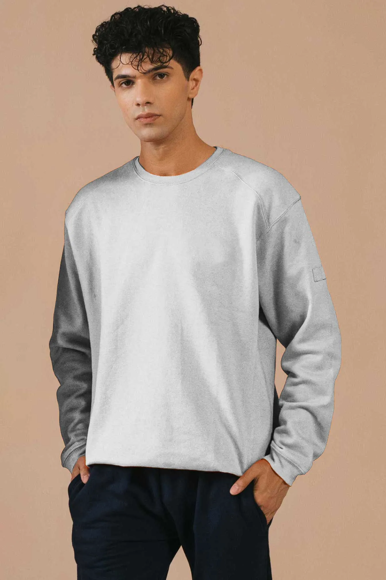 Cut Label Men's Drop-Tail Fleece Sweatshirt