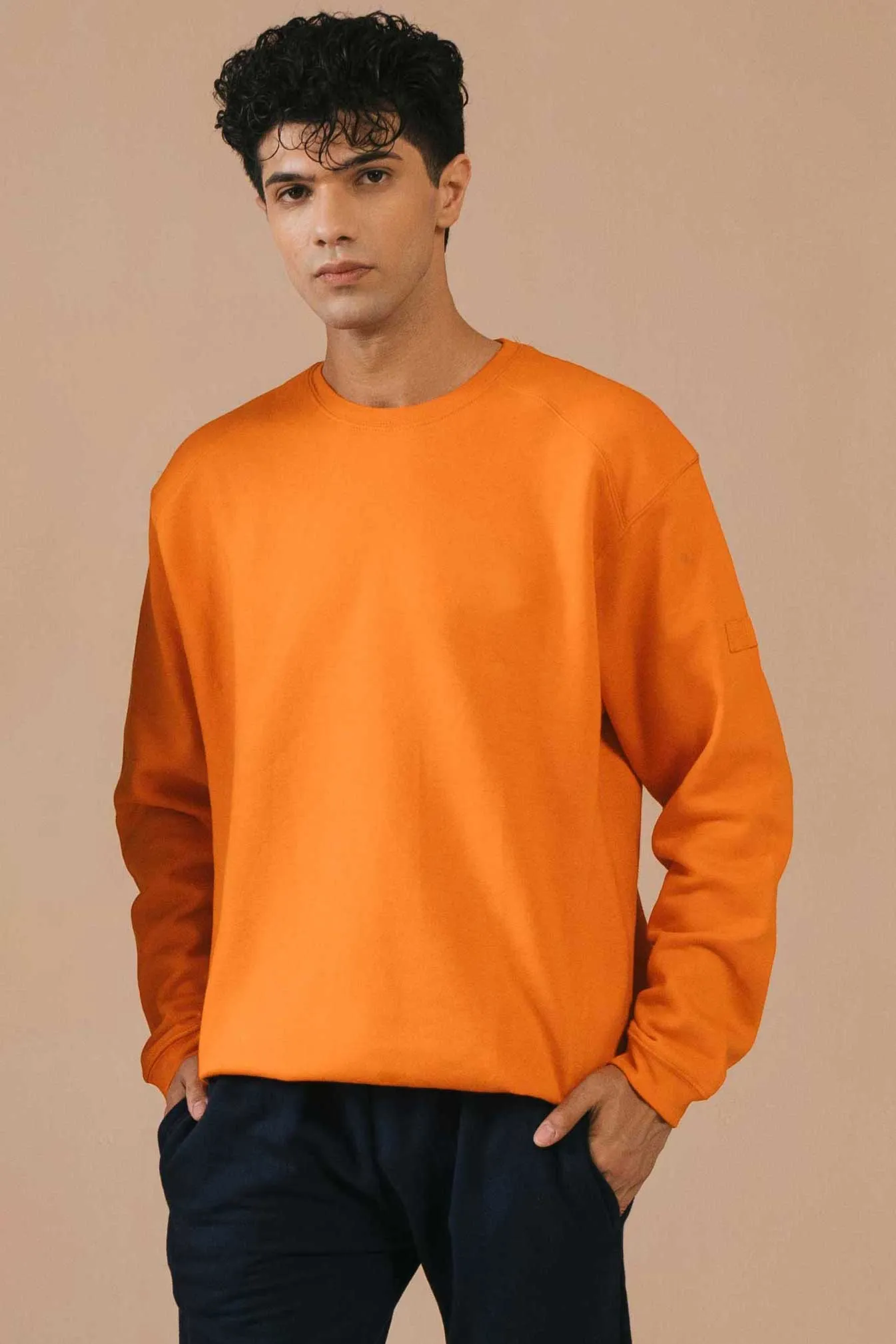 Cut Label Men's Drop-Tail Fleece Sweatshirt