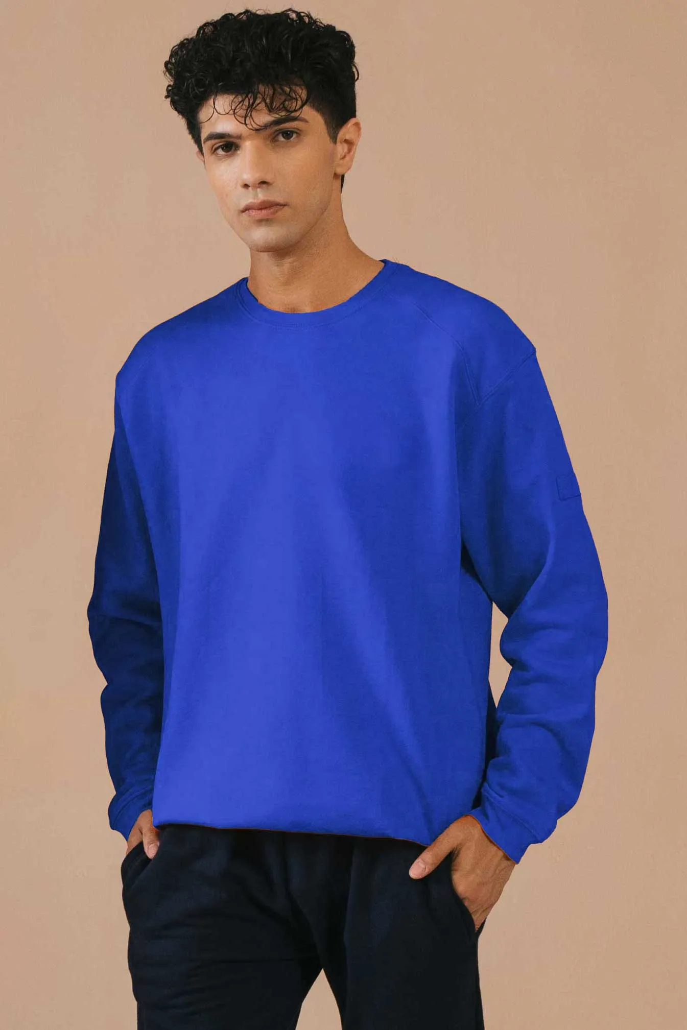 Cut Label Men's Drop-Tail Fleece Sweatshirt