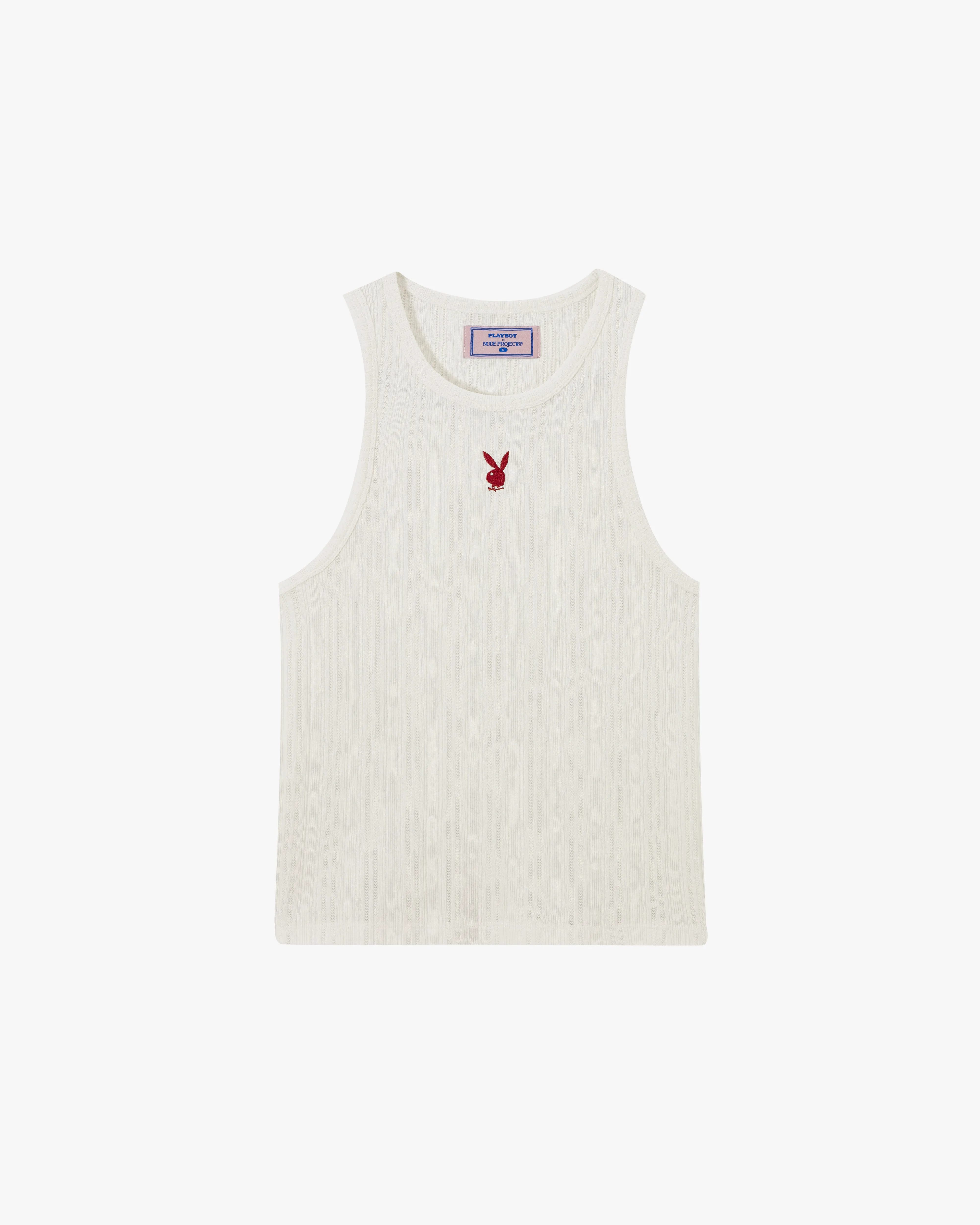 CUT&SEW PLAYBOY TANK TOP OFF-WHITE