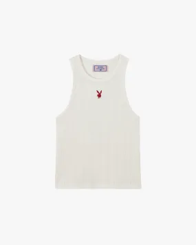 CUT&SEW PLAYBOY TANK TOP OFF-WHITE