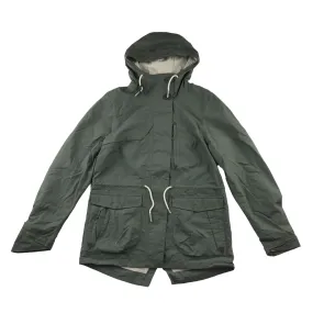 Decathlon jacket adult size XS khaki green light showerproof parka