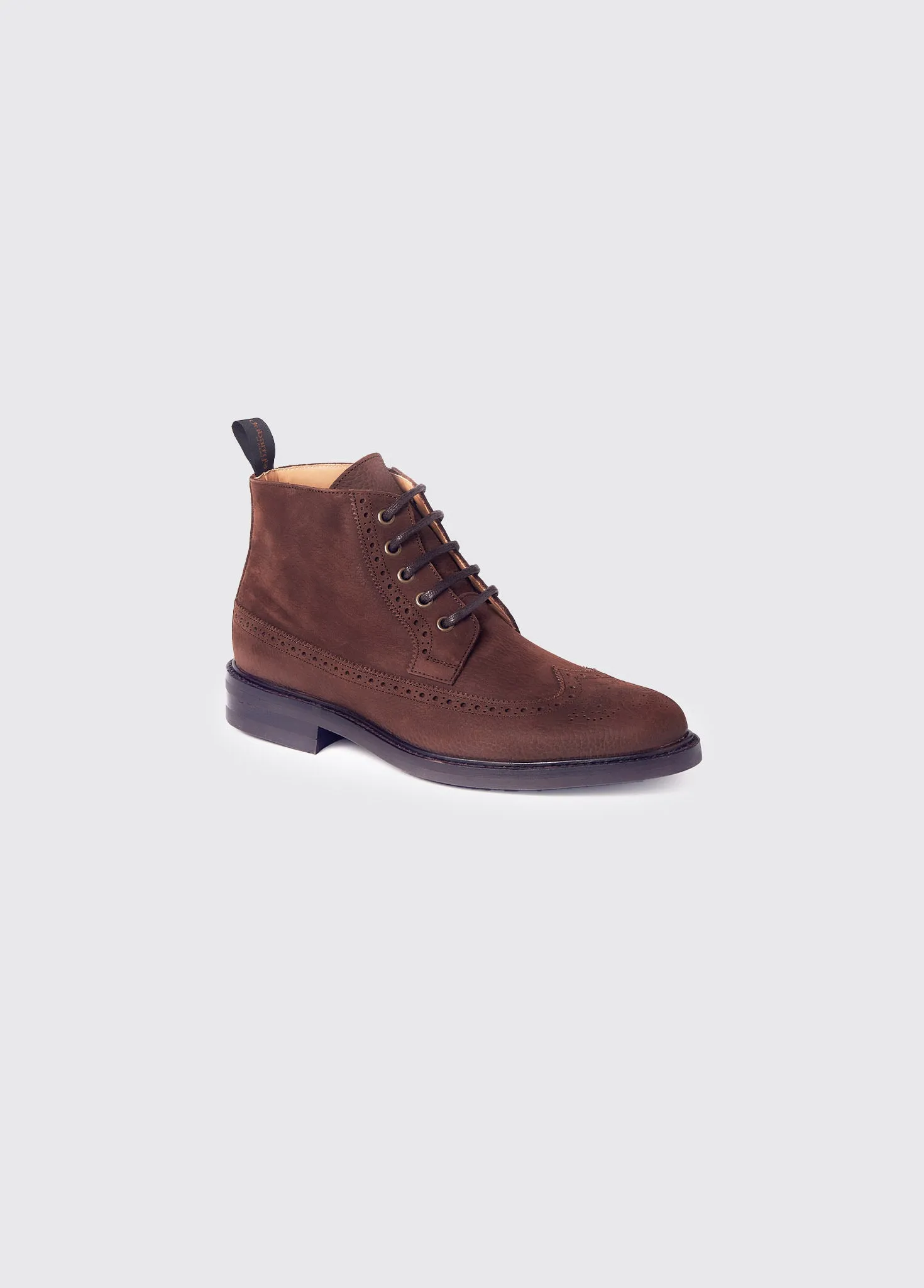 Down Goodyear  Brogue Boot - Walnut