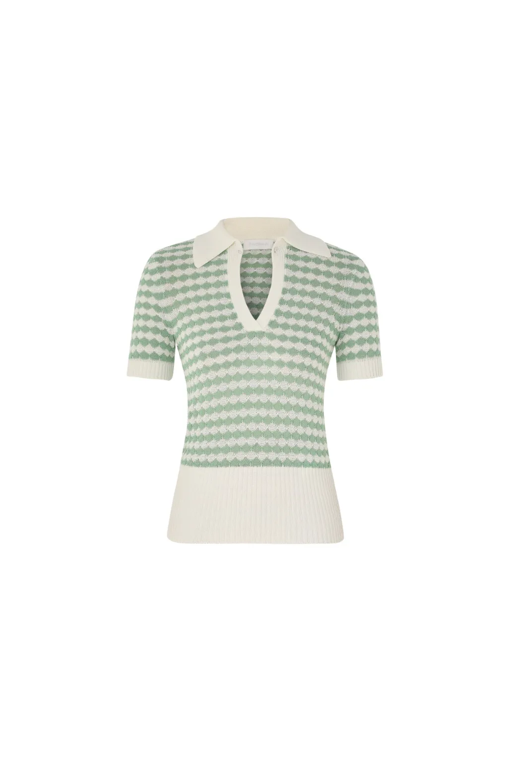 Everly Scallop Knit Polo