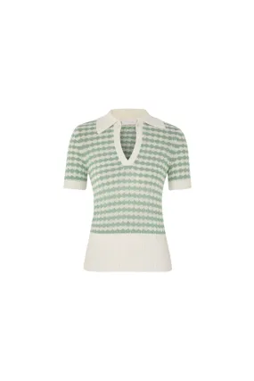 Everly Scallop Knit Polo