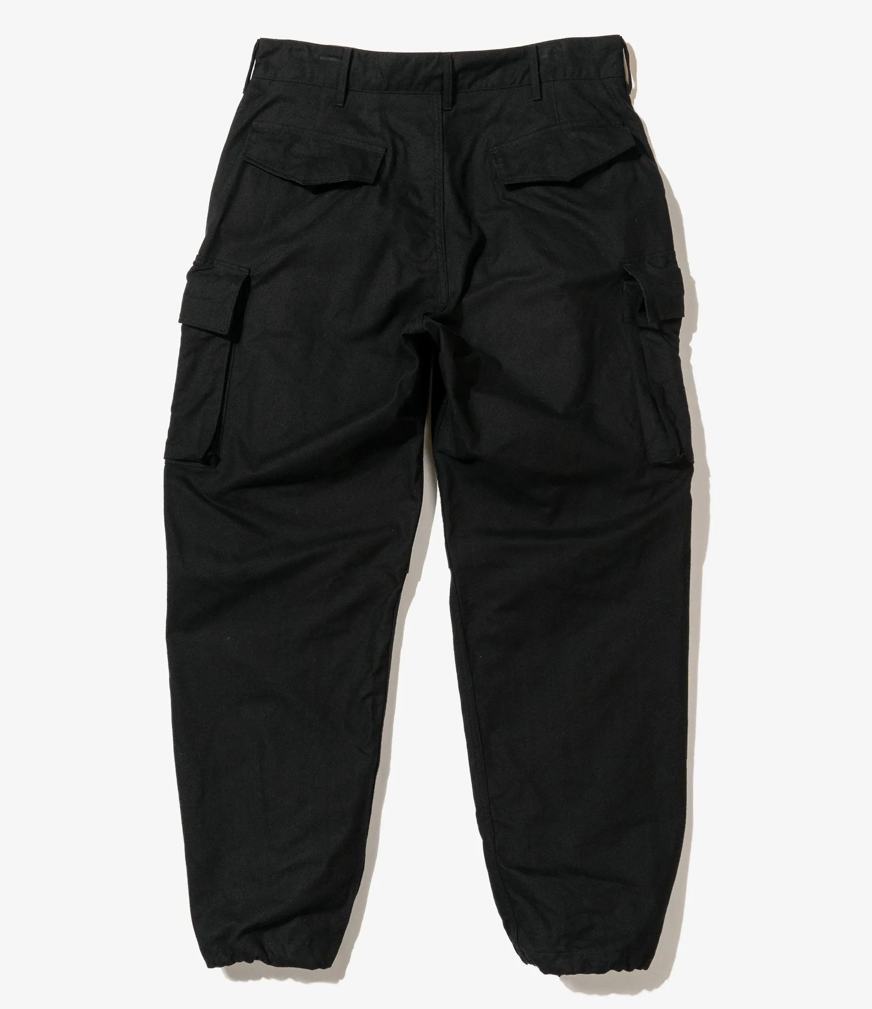 FA Pant – Black Brushed Herringbone Cotton