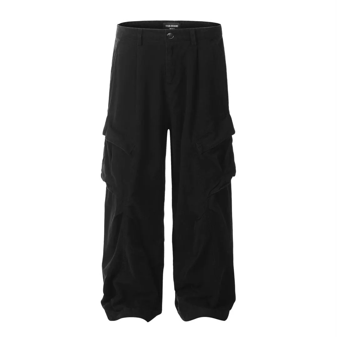 Faire Echo Loose Fit Wrinkled Cargo Pants