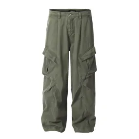 Faire Echo Loose Fit Wrinkled Cargo Pants