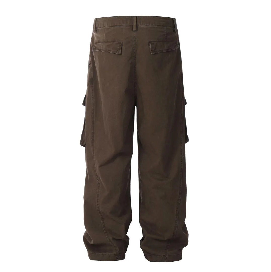 Faire Echo Loose Fit Wrinkled Cargo Pants