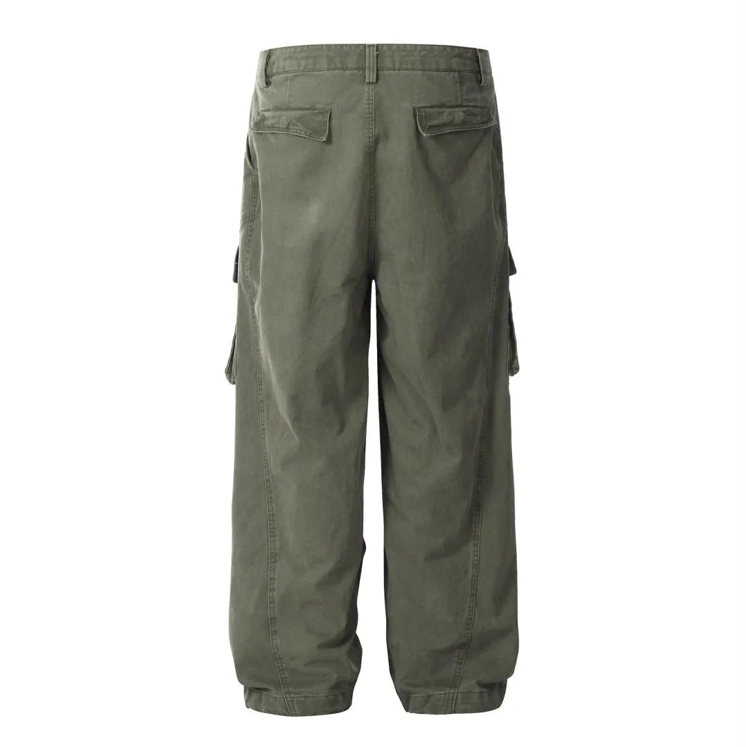 Faire Echo Loose Fit Wrinkled Cargo Pants