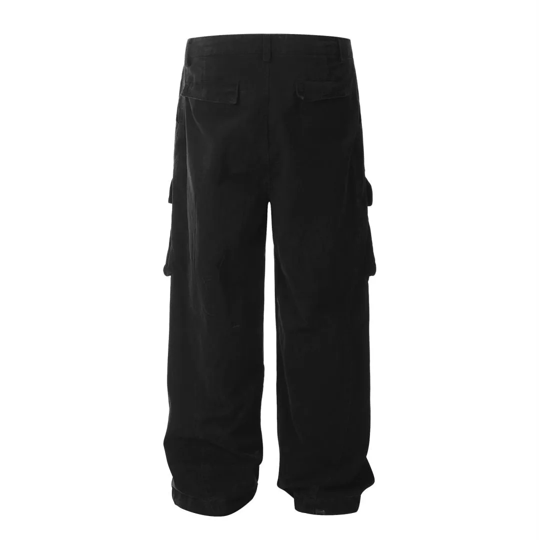 Faire Echo Loose Fit Wrinkled Cargo Pants