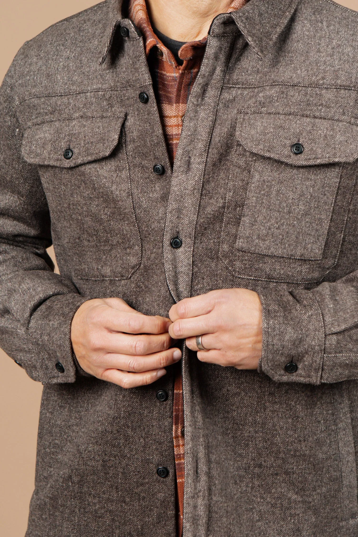 Fielding Shirt Jacket / Walnut Twill