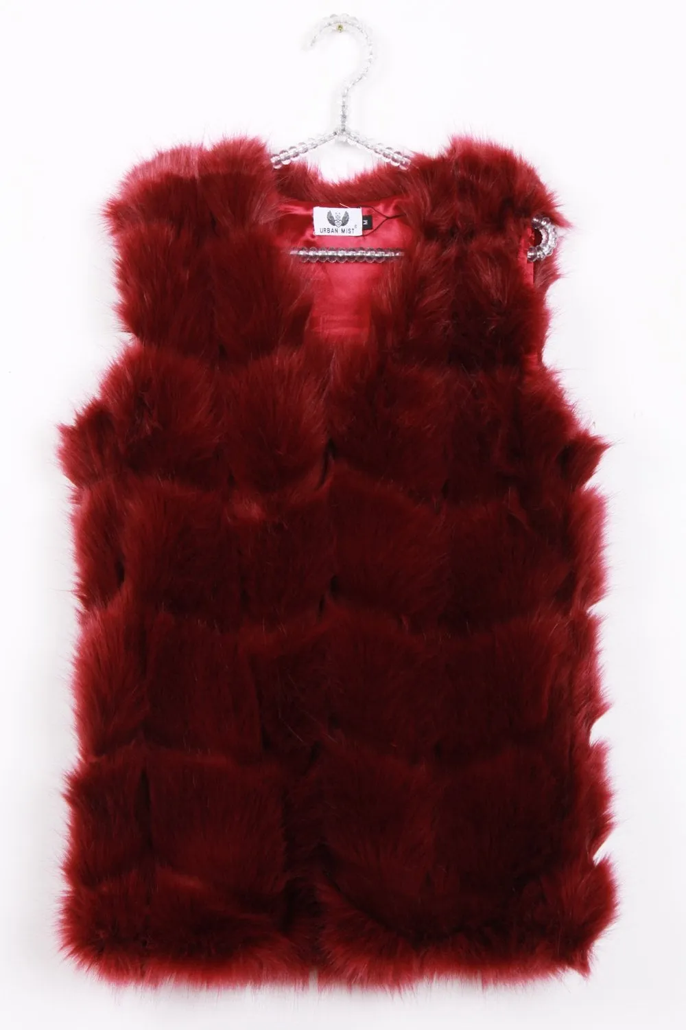 Fluffy Faux Fur Panel Gilet