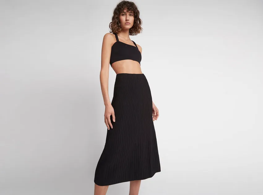 Frey Knit Midi Skirt