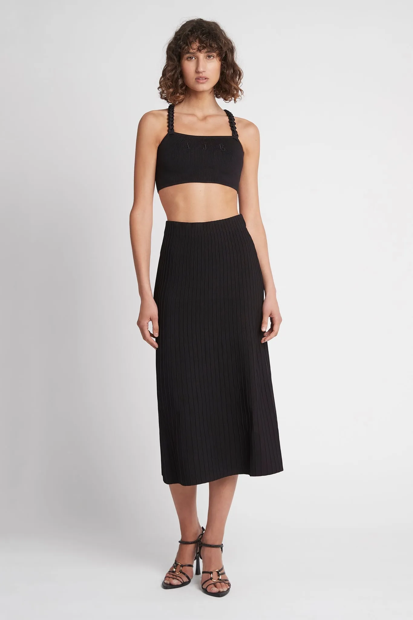 Frey Knit Midi Skirt