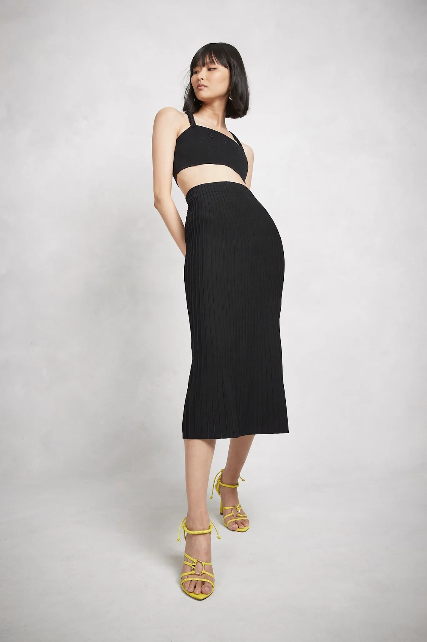 Frey Knit Midi Skirt