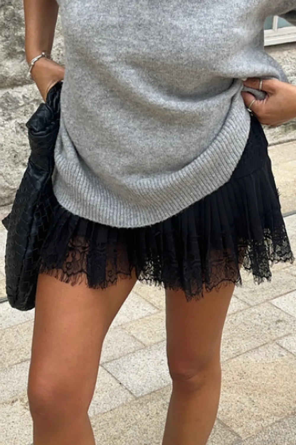 Gigi Black Lace Skirt