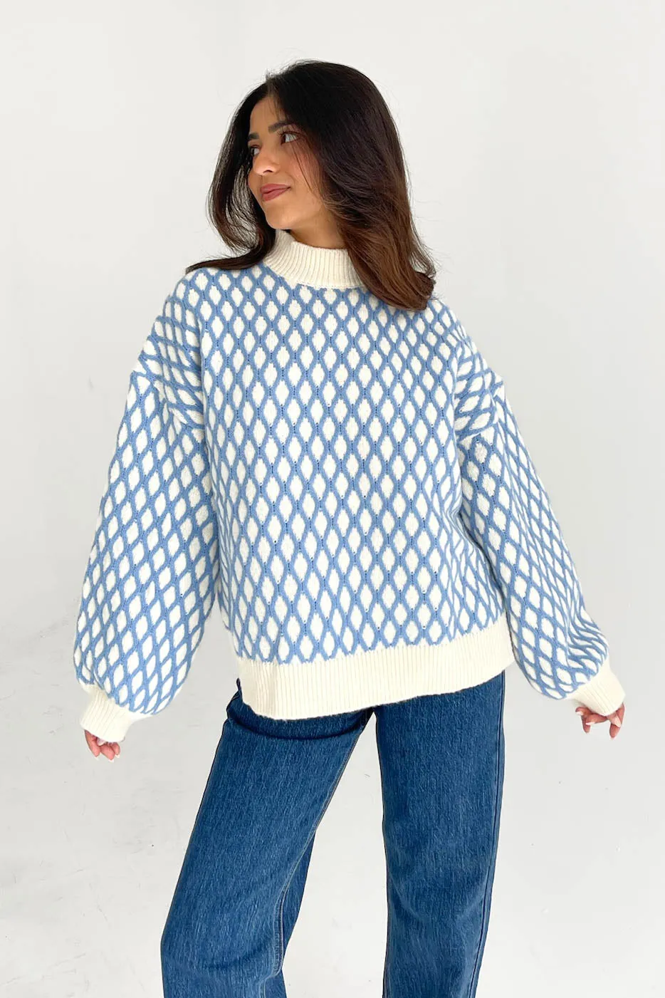 Good Intentions Sweater in Blue