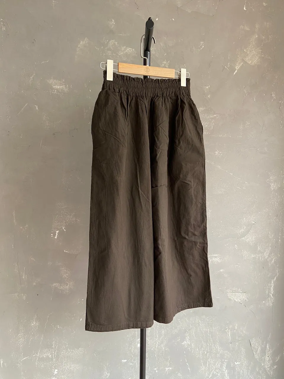 Hand Dyed Farmer's Pants in Dark Brown