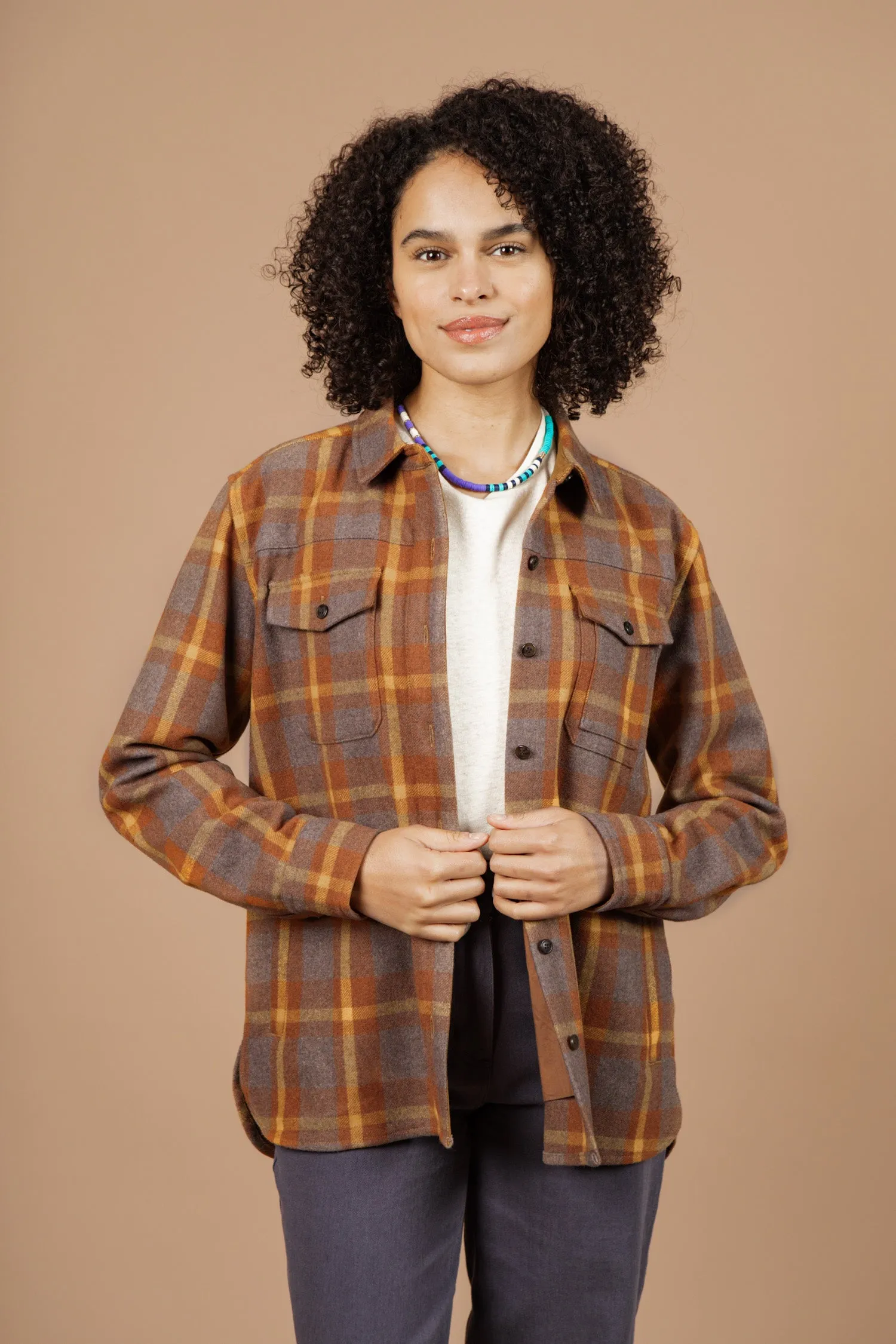 Harlow Shirt Jacket / Sunrise Plaid