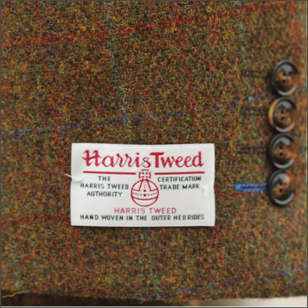 Harris Tweed Rust Check 3pc Suit>