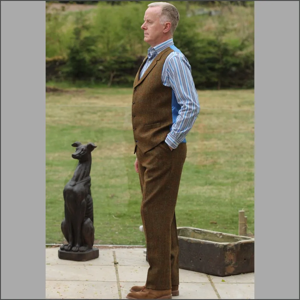 Harris Tweed Rust Check 3pc Suit>