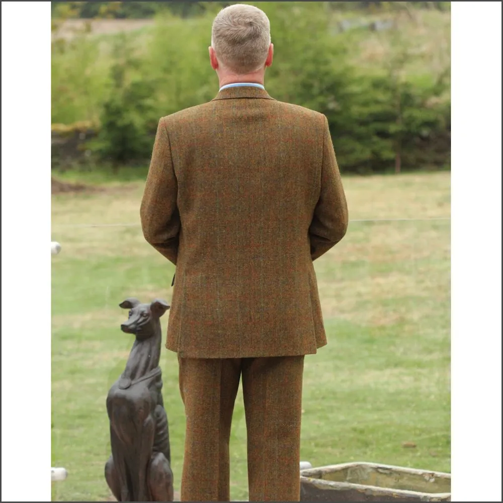 Harris Tweed Rust Check 3pc Suit>