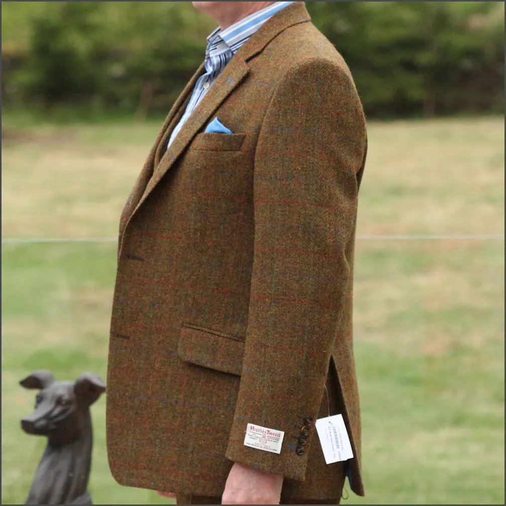 Harris Tweed Rust Check 3pc Suit>