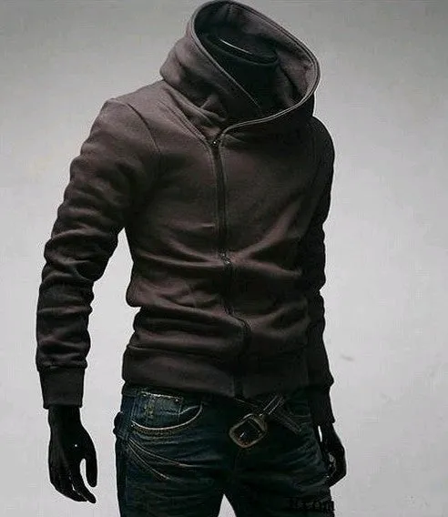 High Collar Men Jacket Top Brand Men Dust Coat Hoodies Clothes Sweater Overcoat Outwear