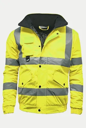 High Visibility Single Tone Bomber Jacket