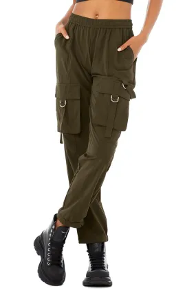 High-Waist City Wise Cargo Pant - Dark Olive