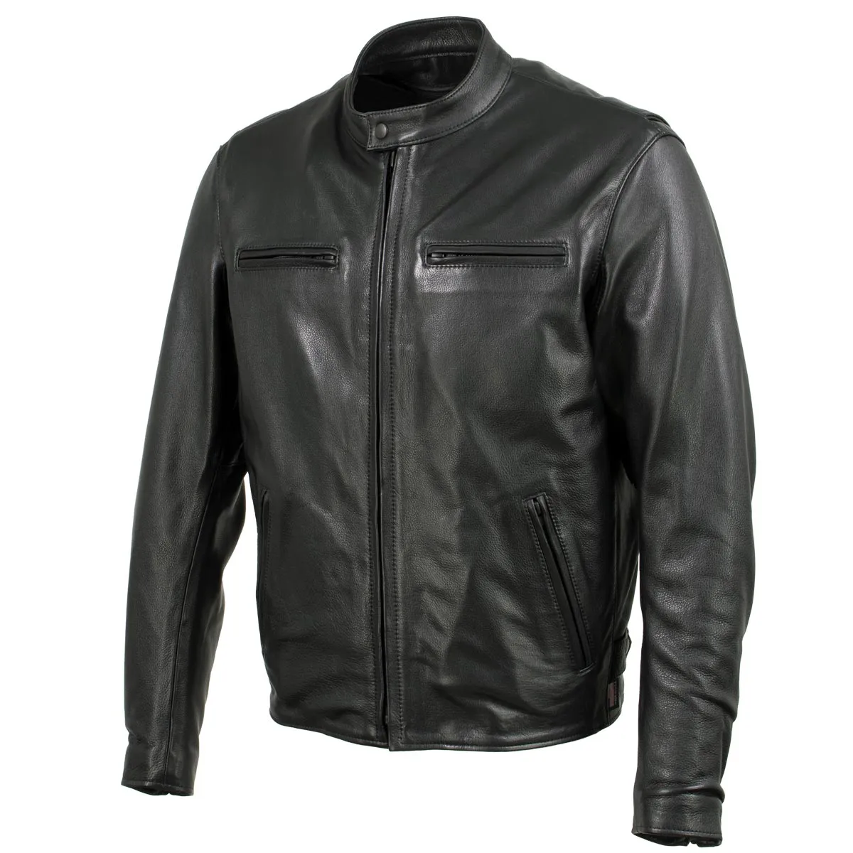 Hot Leathers JKM5001 USA Made Men's 'Road Racer' Premium Leather Motorcycle Jacket