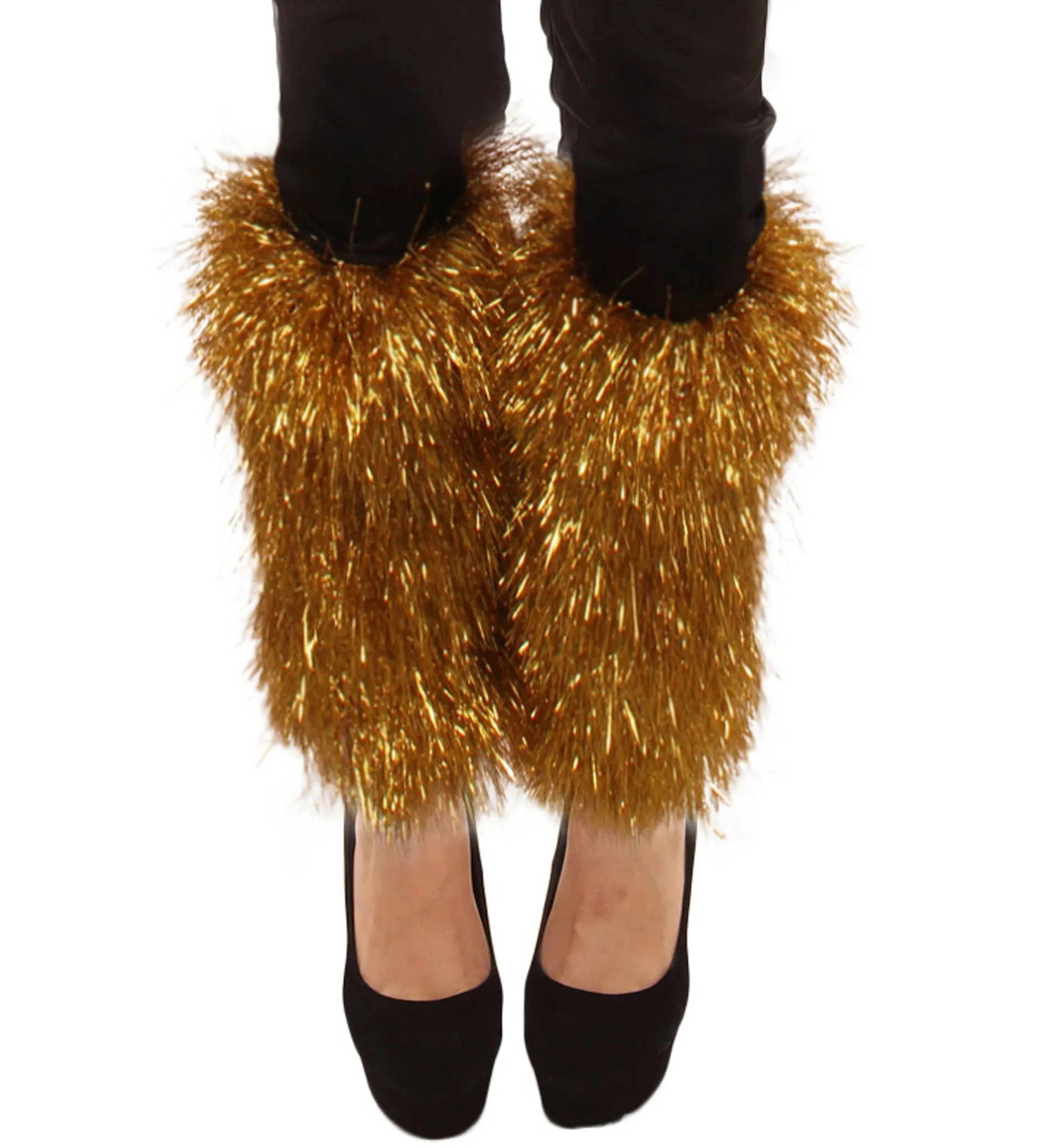 HPO Adult Unisex Tinsel Party Leg Warmers in Multiple Color Options I Suitable for Halloween and Cosplay I Flame-retardant Tinsel Material