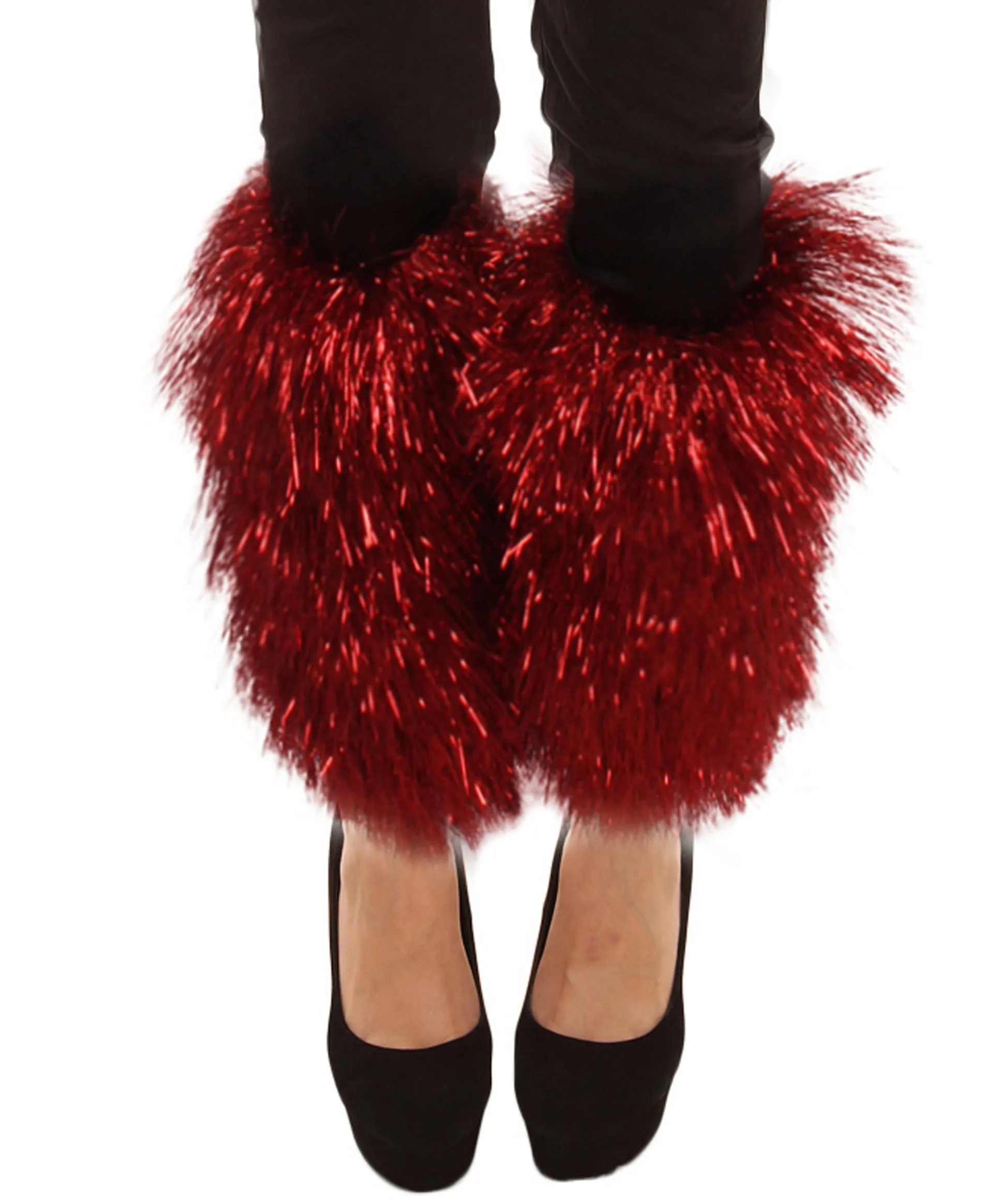 HPO Adult Unisex Tinsel Party Leg Warmers in Multiple Color Options I Suitable for Halloween and Cosplay I Flame-retardant Tinsel Material