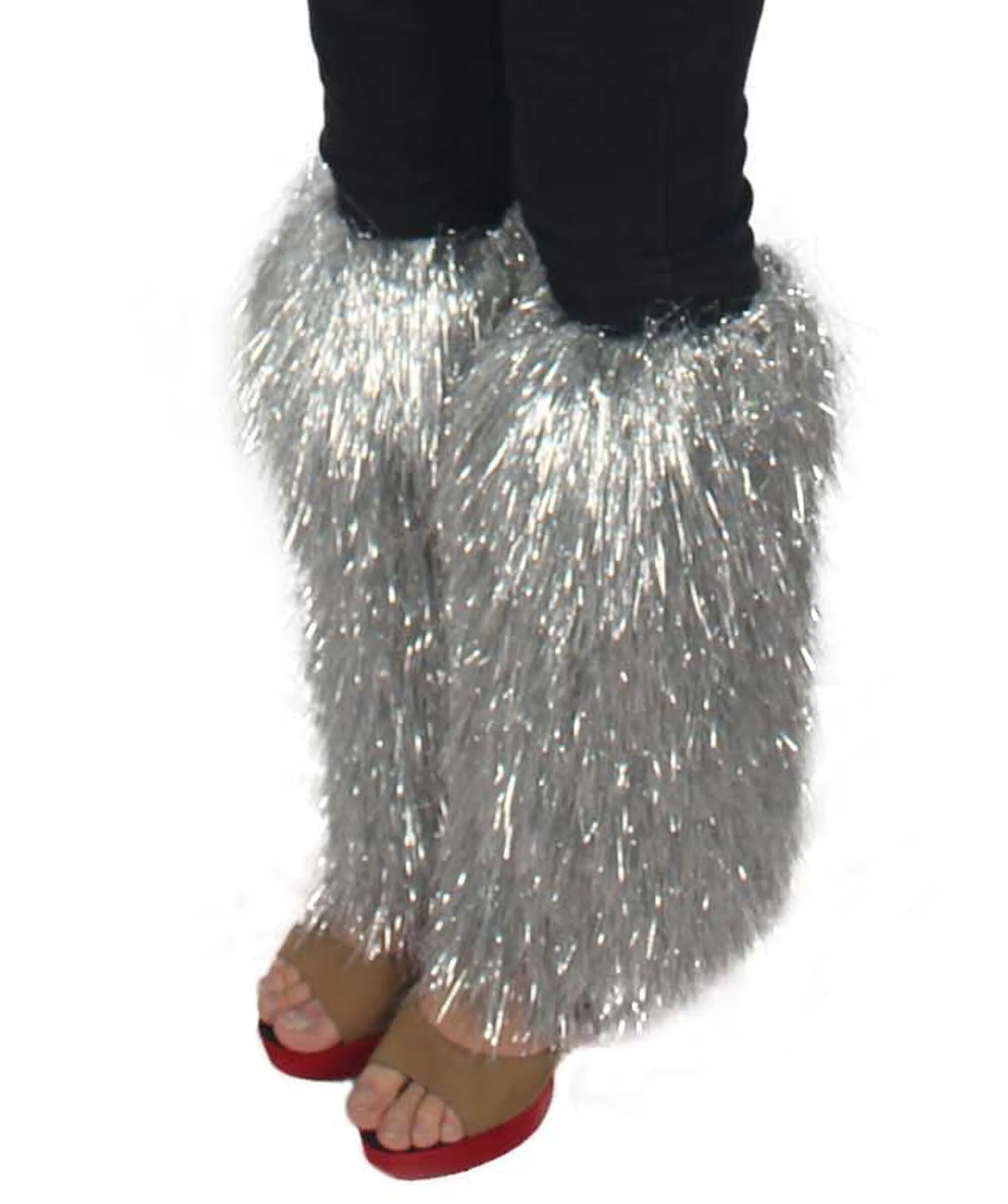 HPO Adult Unisex Tinsel Party Leg Warmers in Multiple Color Options I Suitable for Halloween and Cosplay I Flame-retardant Tinsel Material