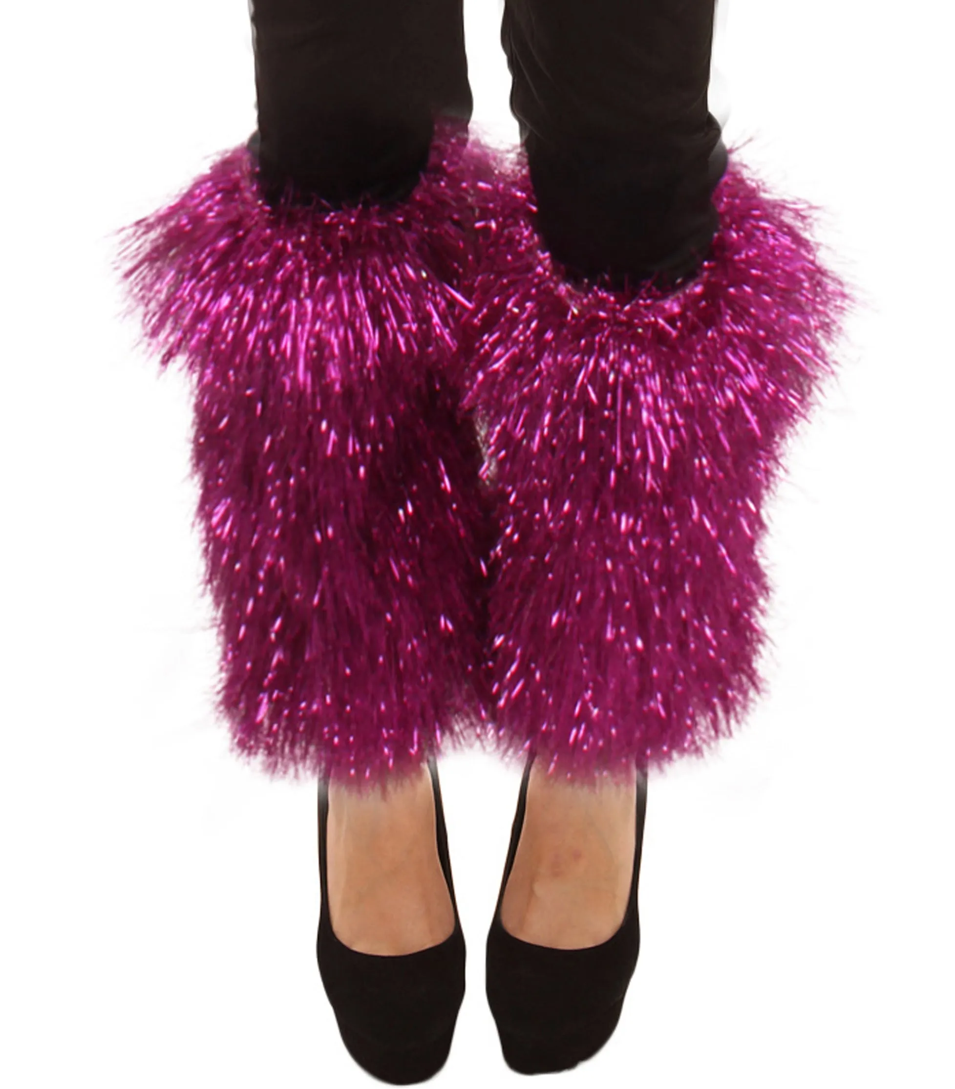 HPO Adult Unisex Tinsel Party Leg Warmers in Multiple Color Options I Suitable for Halloween and Cosplay I Flame-retardant Tinsel Material