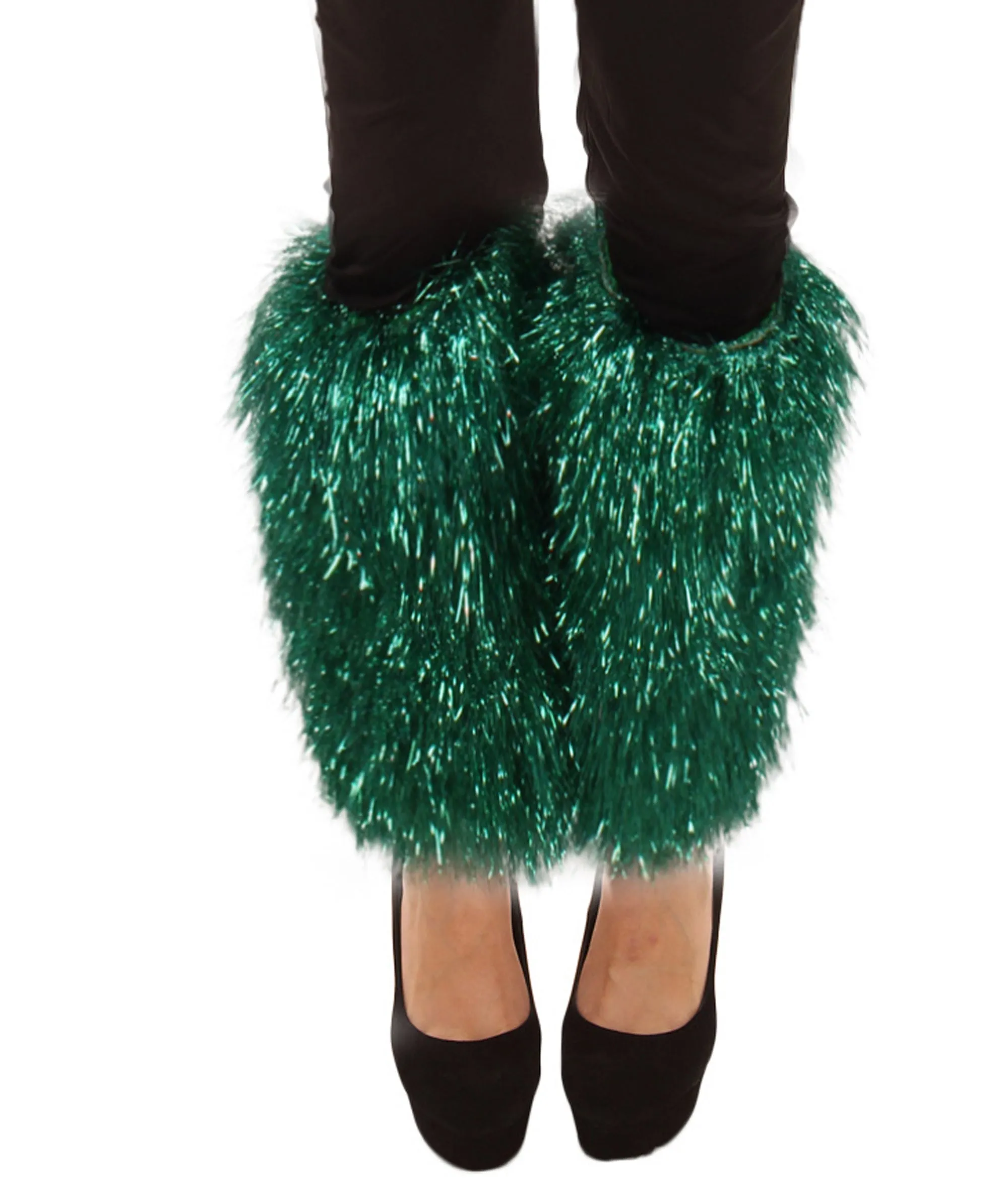 HPO Adult Unisex Tinsel Party Leg Warmers in Multiple Color Options I Suitable for Halloween and Cosplay I Flame-retardant Tinsel Material