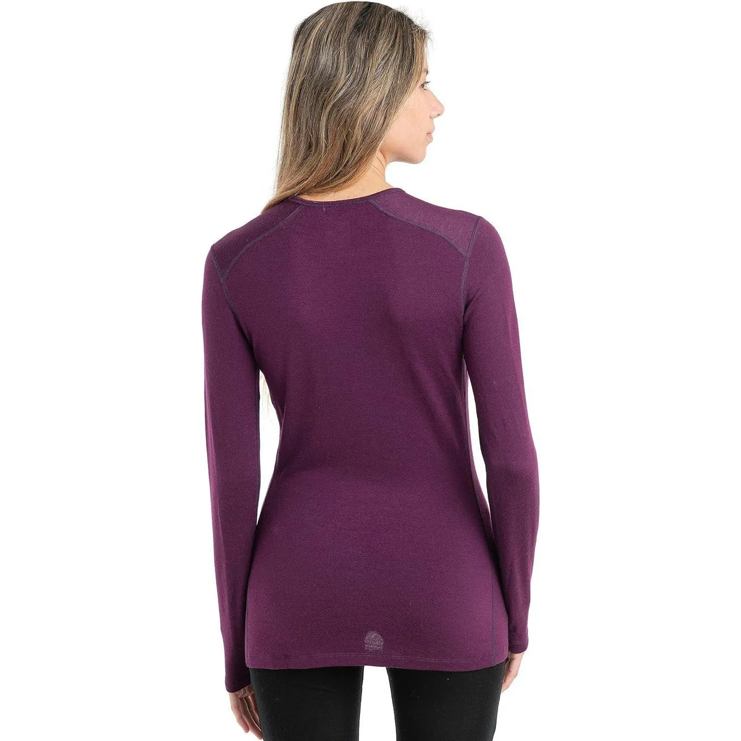 Icebreaker Merino Women's Tech Heavyweight Base Layer Long Sleeve Crew Neck Shirt, Merino Wool