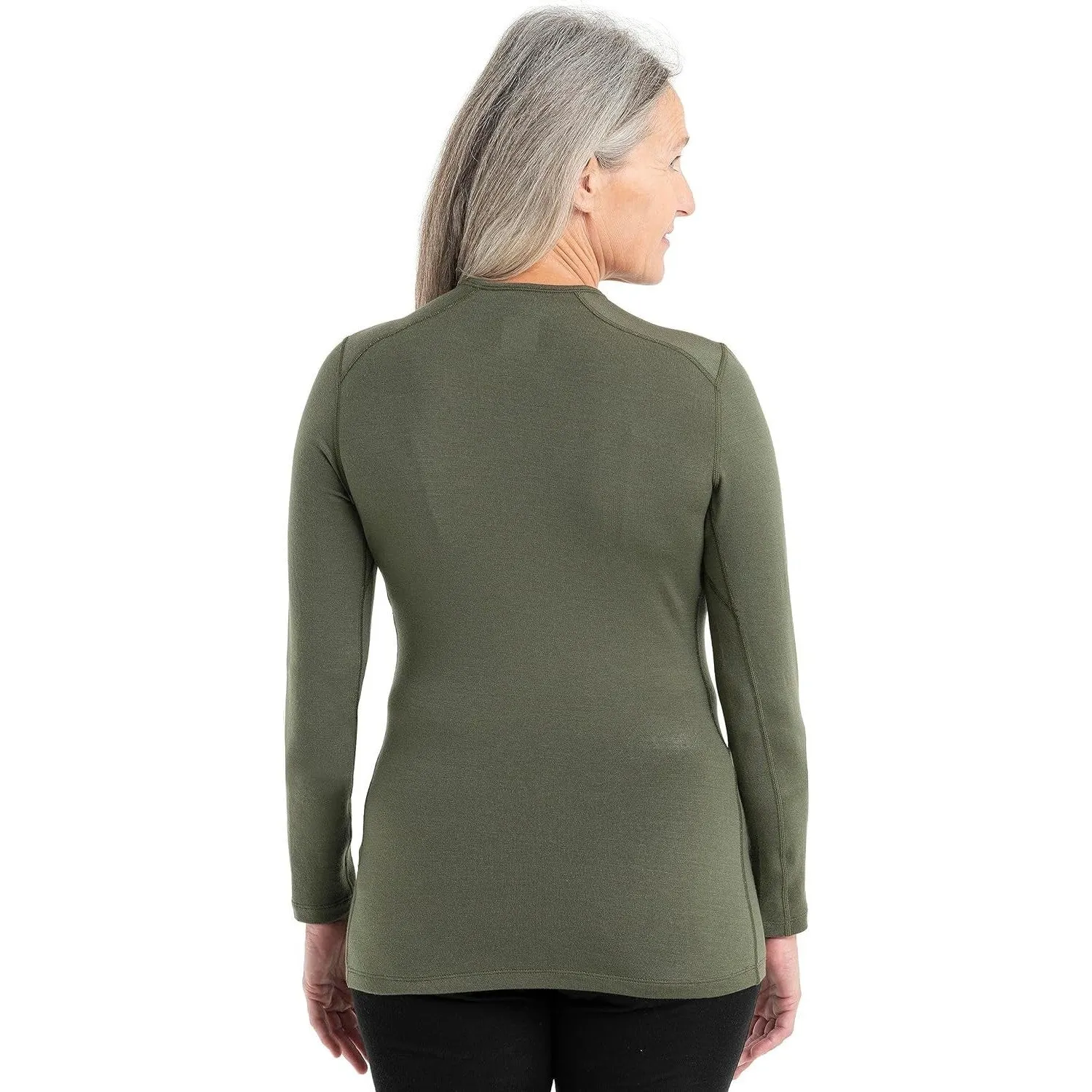 Icebreaker Merino Women's Tech Heavyweight Base Layer Long Sleeve Crew Neck Shirt, Merino Wool