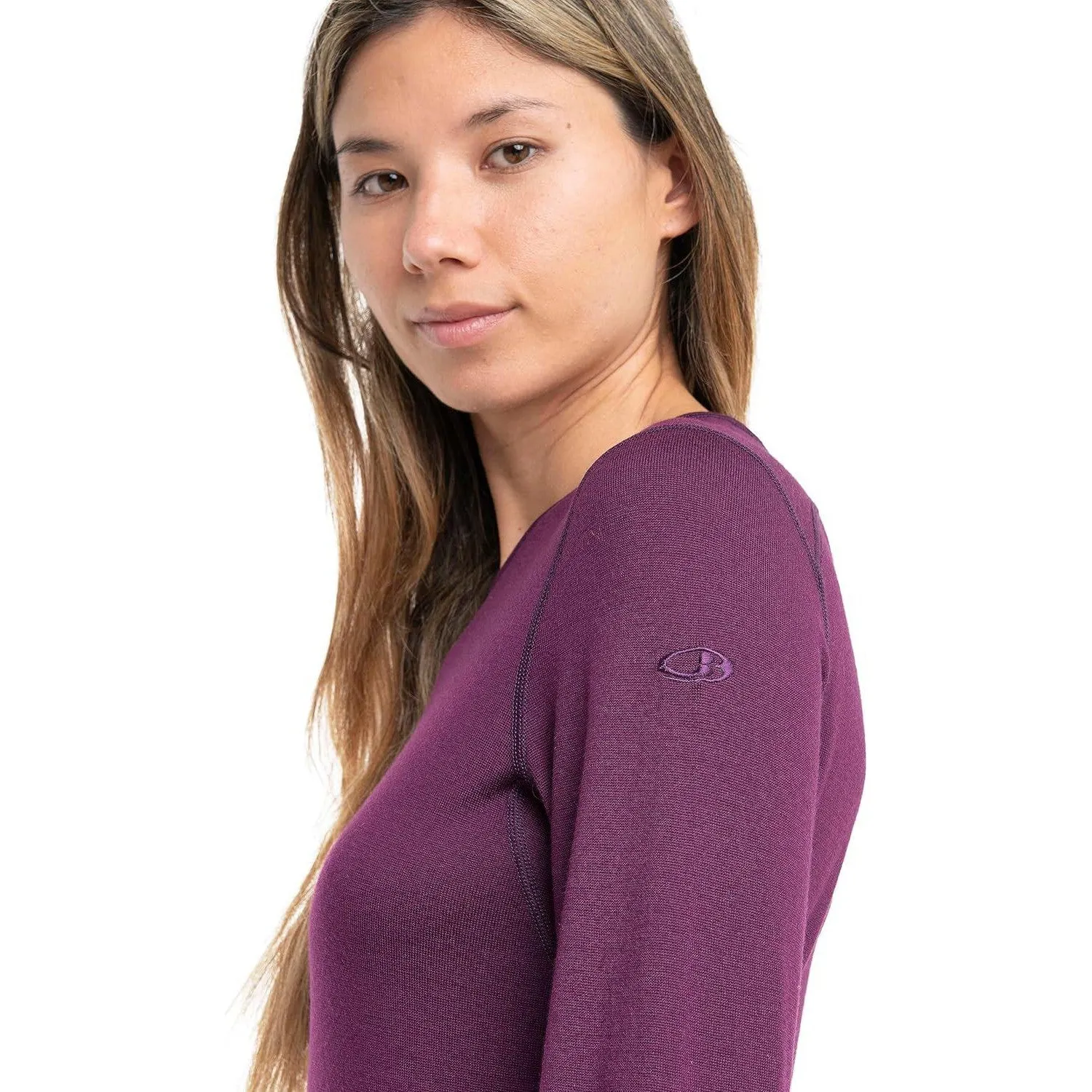 Icebreaker Merino Women's Tech Heavyweight Base Layer Long Sleeve Crew Neck Shirt, Merino Wool