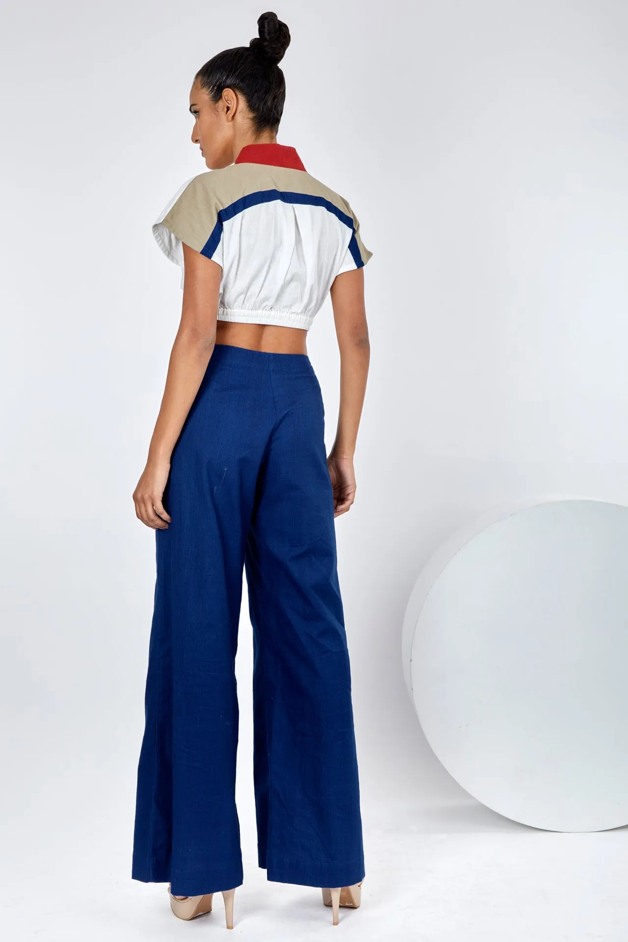 Indigo Saamo - Crop Bomber   Racer Pants