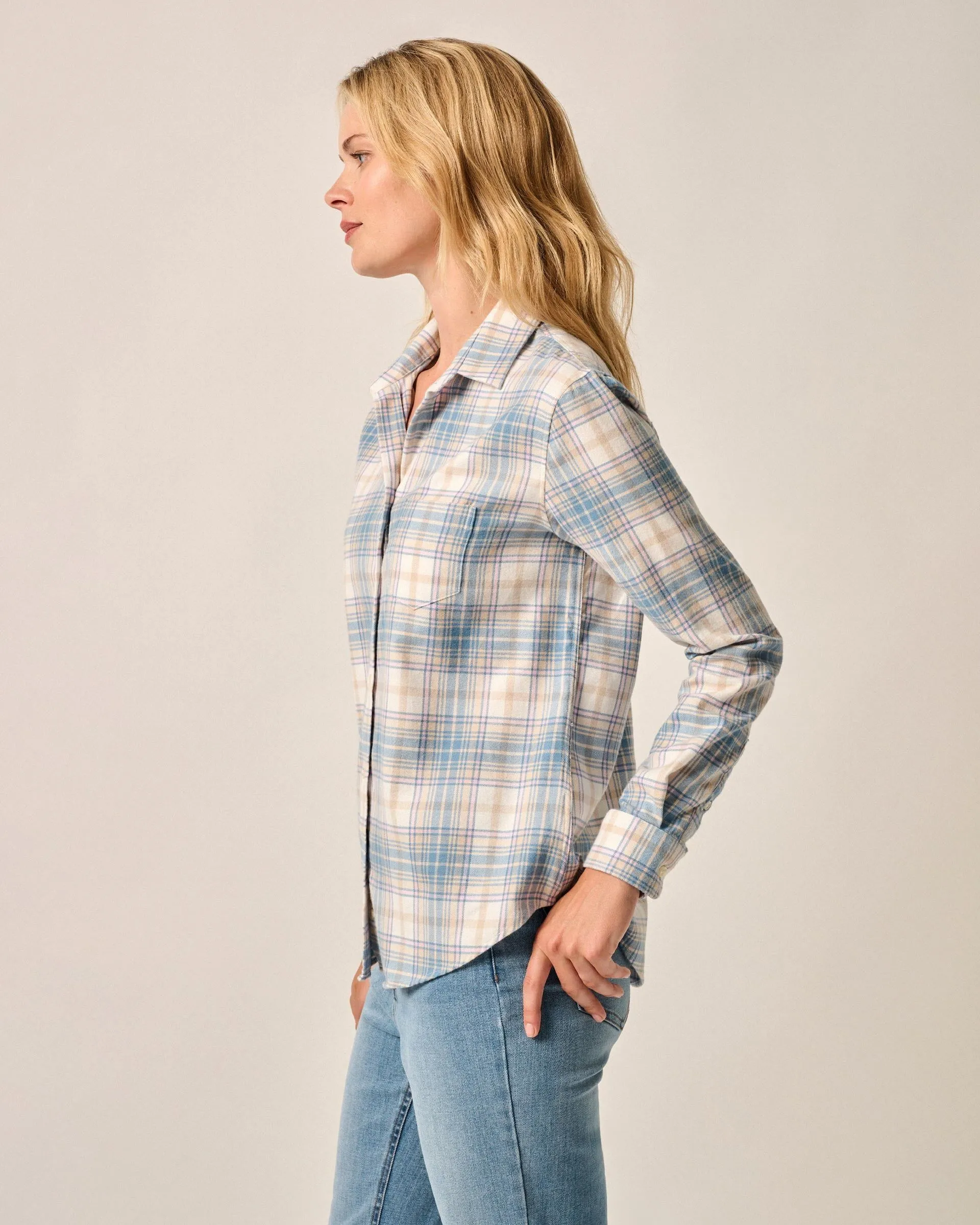 Inez Flannel Button-Up Shirt