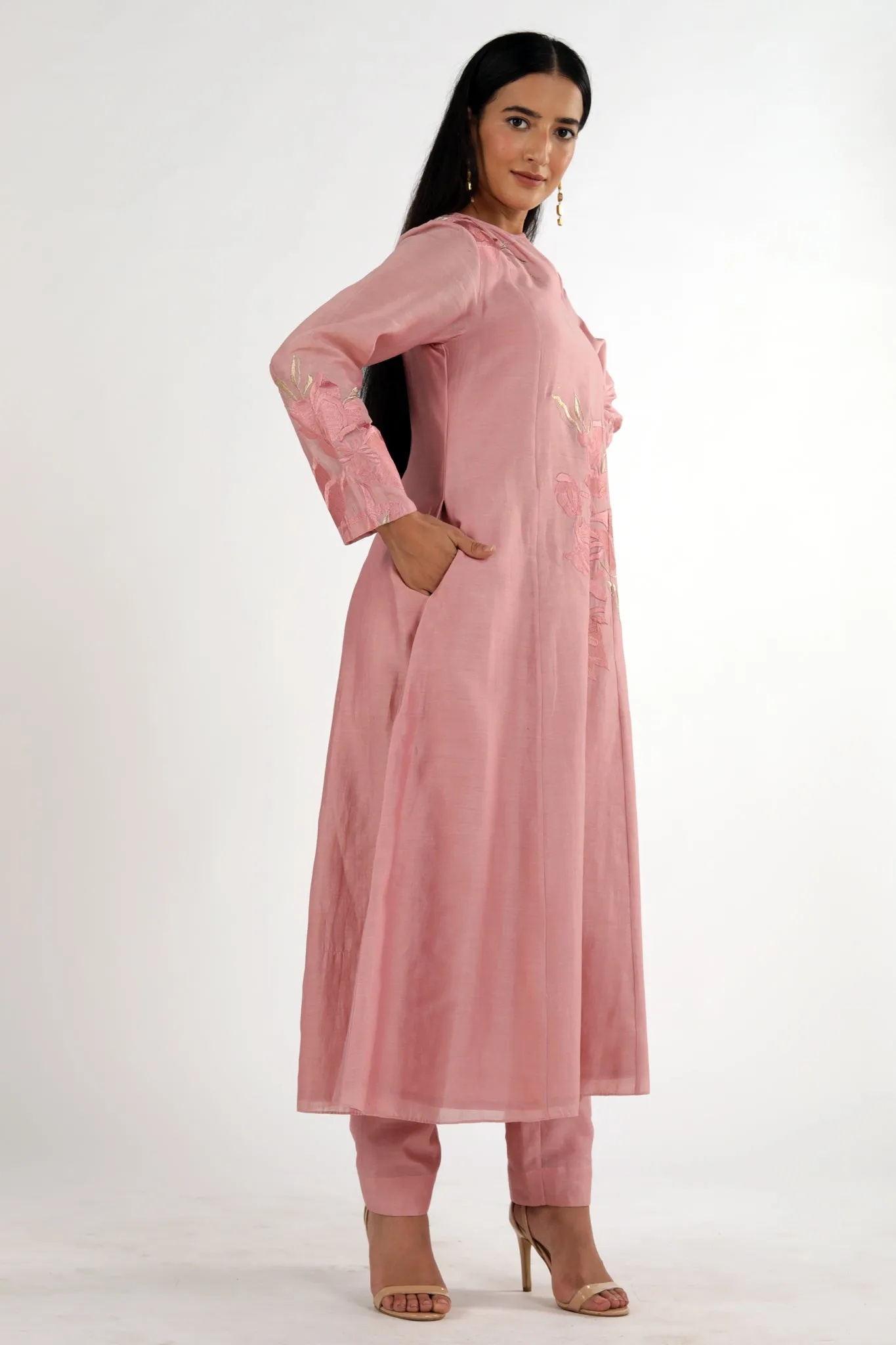 IRA - Panelled A-Line Kurta Set