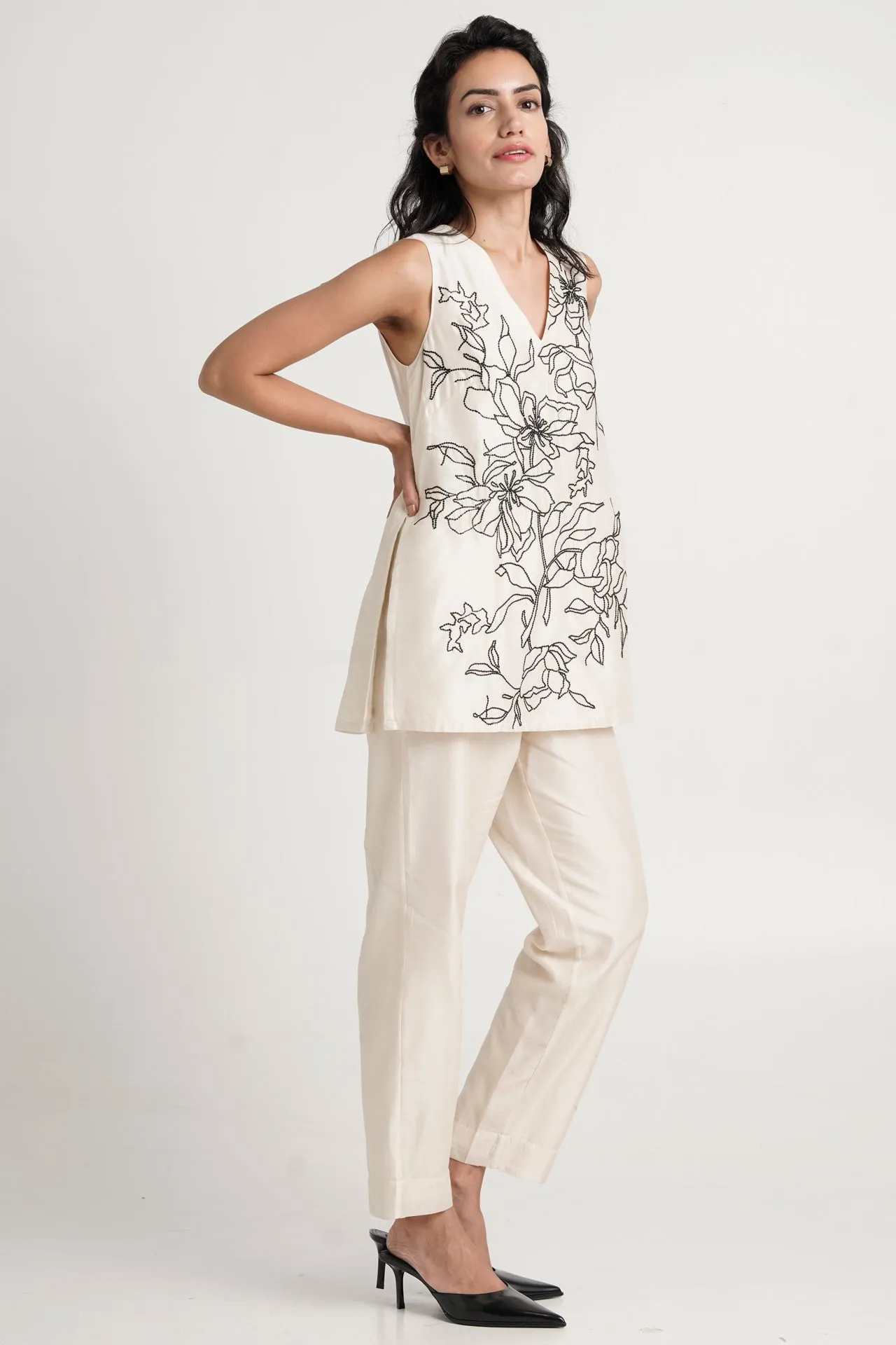 Irwin - Sequinned Sleeveless Top   Pants