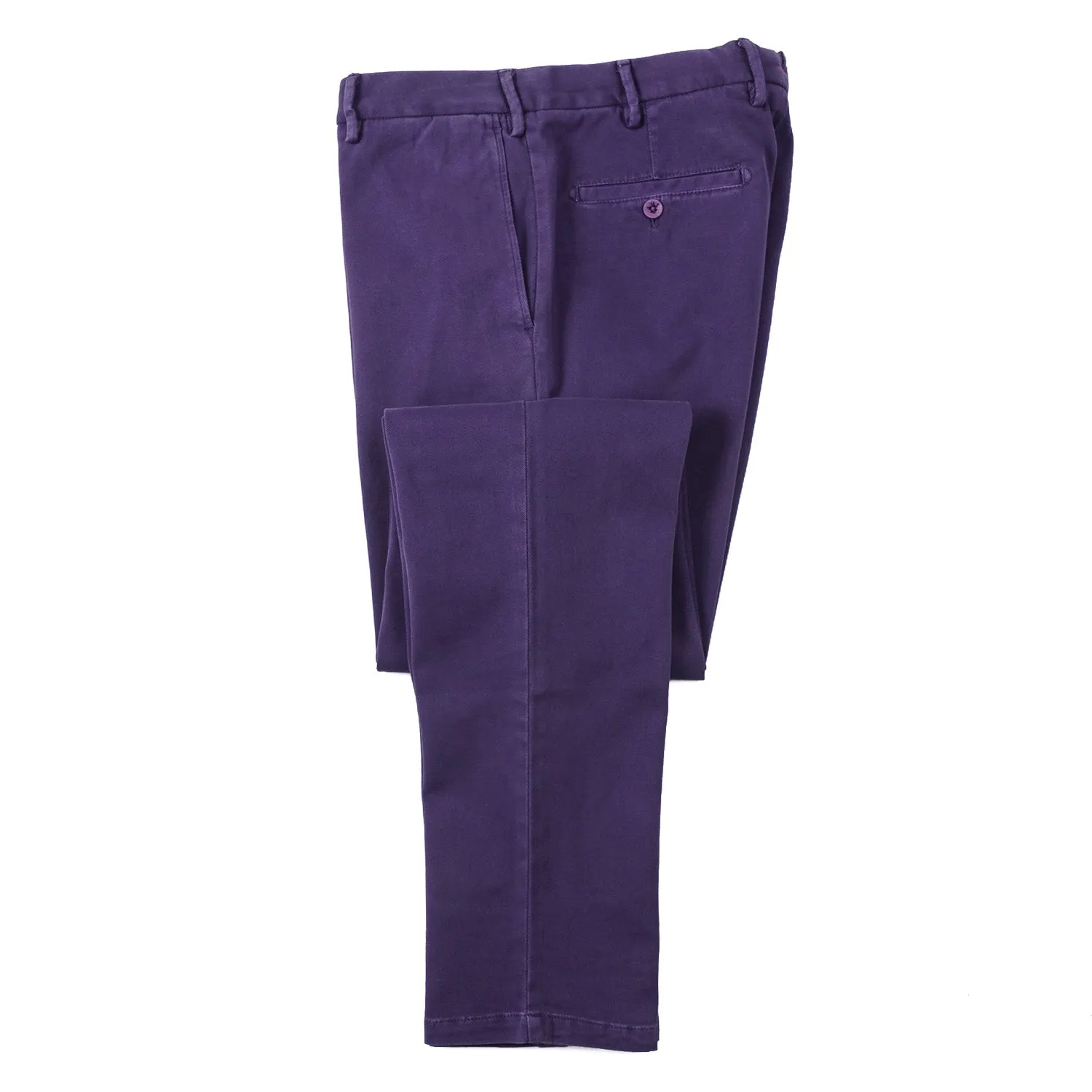 Isaia Slim-Fit Stretch Twill Cotton Pants