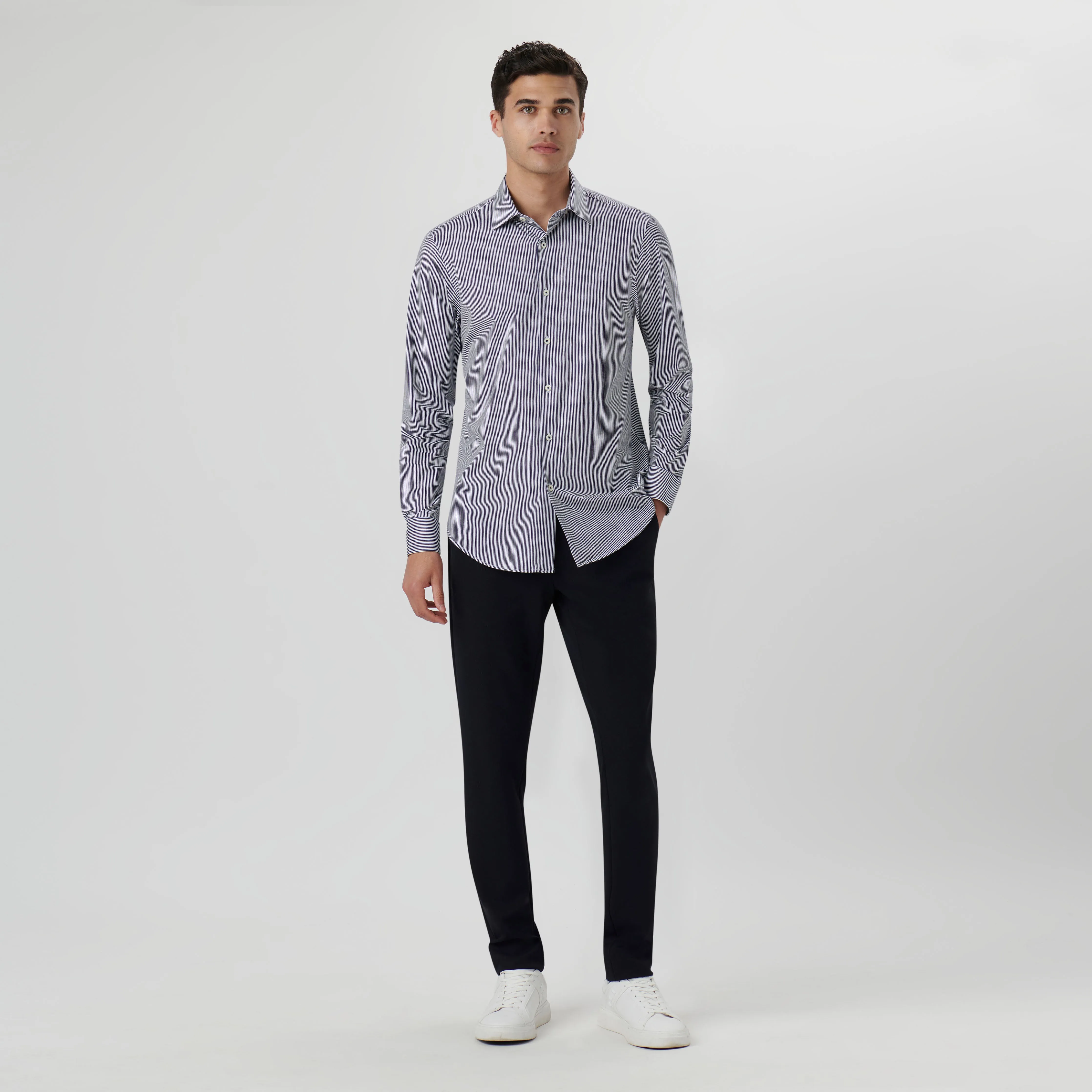 James Pencil Stripe OoohCotton Shirt